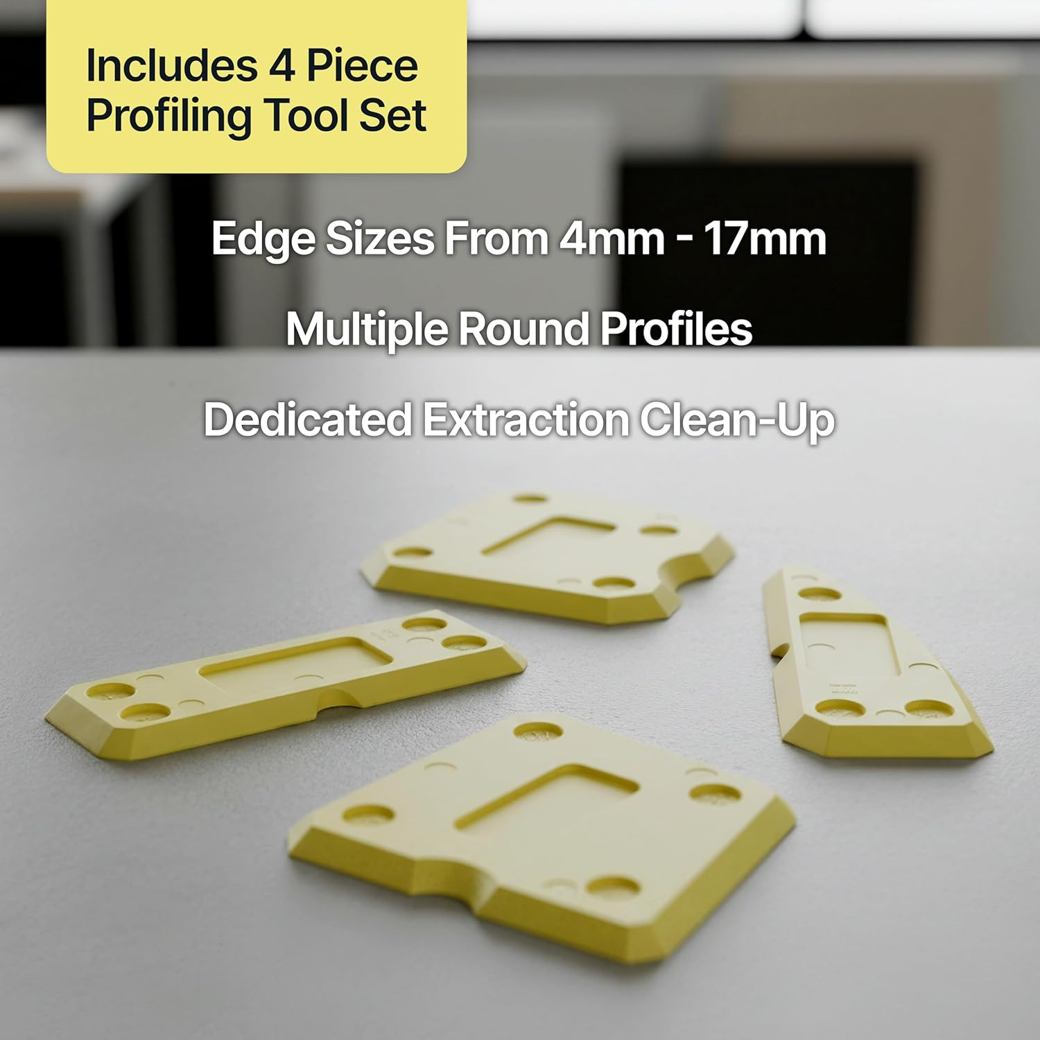 Sealant Caulk Gun & Profiling Tool 4 Piece Kit | Strong Caulking Gun for 310 ml / 10 oz Cartridge | Multi Edge Reusable Applicator Scrapers | Use with Caulk Mastic Silicone Sealant Adhesive | Hemway