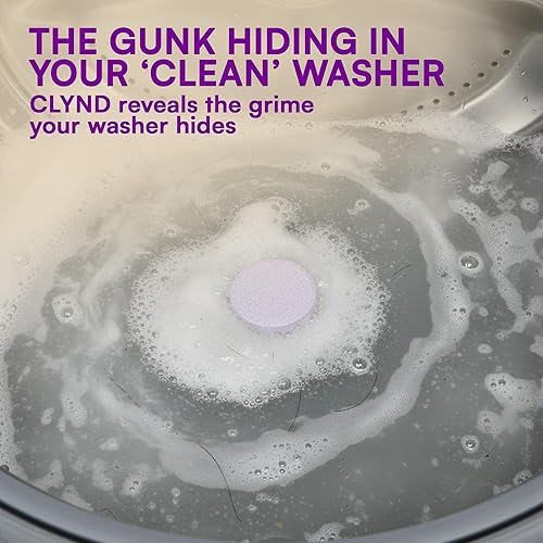 Miniatura 9 de Paquete de 24 pastillas limpiadoras para lavadora de carga frontal, carga superior, descalcificador y desodorizante, formuladas para dueños de