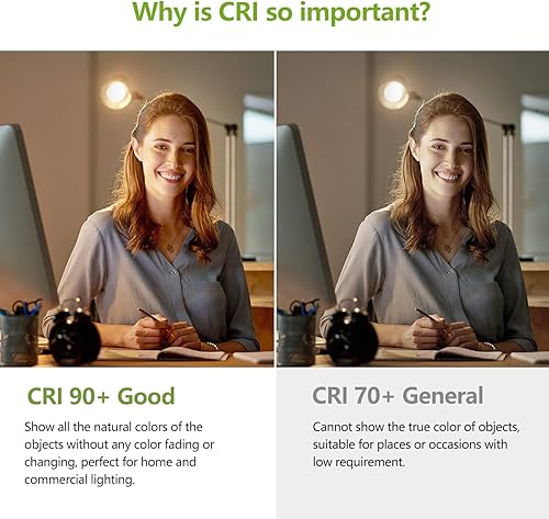 Miniatura 8 de MEILUX Paquete de 6 bombillas LED G19 (G60), bombillas LED regulables de 4.5 W equivalentes a 40 W, blanco cálido 2700 K, 500 lm, base E26,