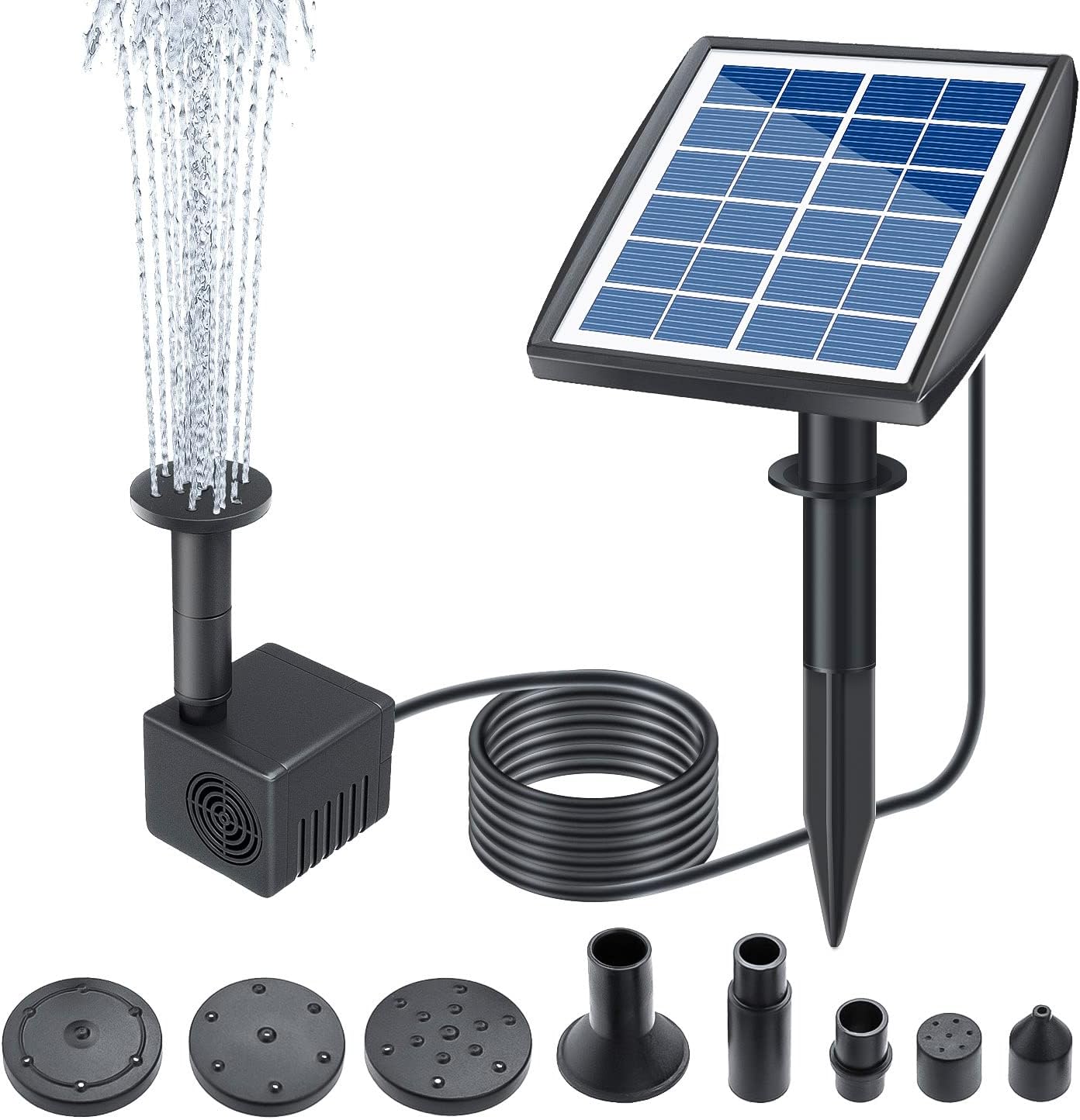 Lewisia 2 W Solar Vogeltränke Pumpe USB Aufladung + Solarbetriebene