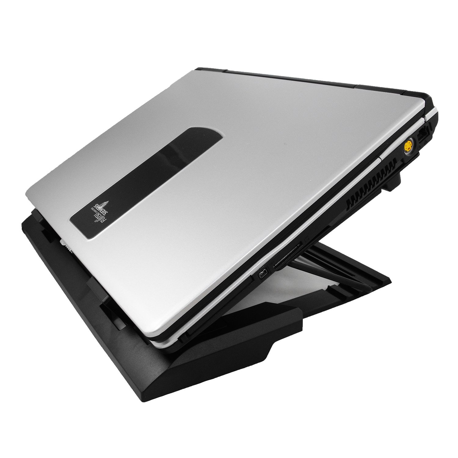 AABCOOLING NC65 - Refroidisseur pour Ordinateur Portable avec 2 Ventilateurs, Inclinaison Réglable et LED Bleu, Support de Refroidissement PC Portable jusqu'à 15,6 Pouces et Consoles