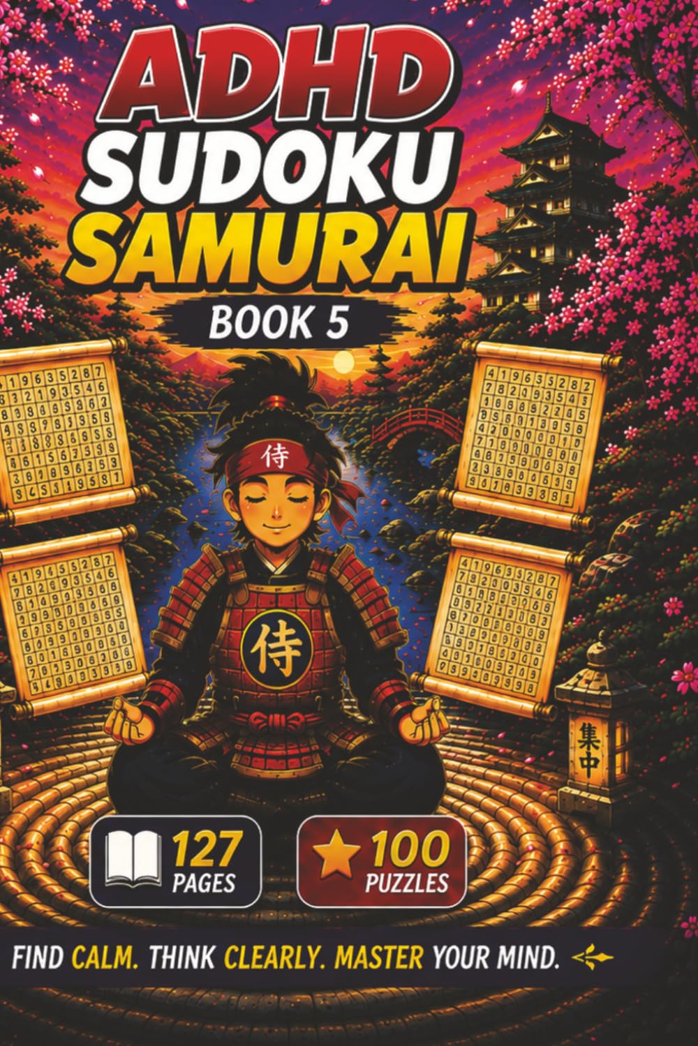 ADHD Sudoku Samurai Book 5: 100 Sudoku Challenges for Concentration, Mindfulness, Logical Thinking, Mental Stimulation and Daily Brain Training