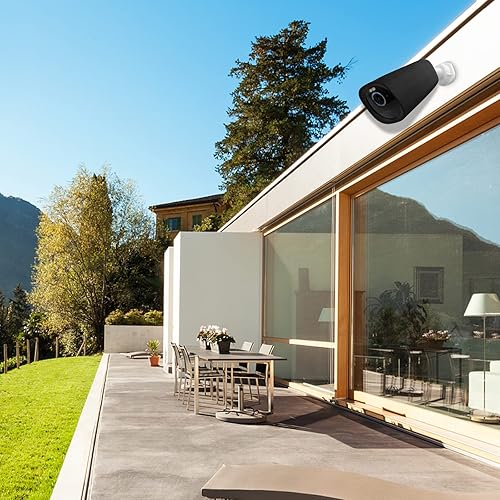 Miniatura 4 de OkeMeeo Funda de silicona para eufyCam 3 funda de silicona para cámara de seguridad S330 adicional negro paquete de 2