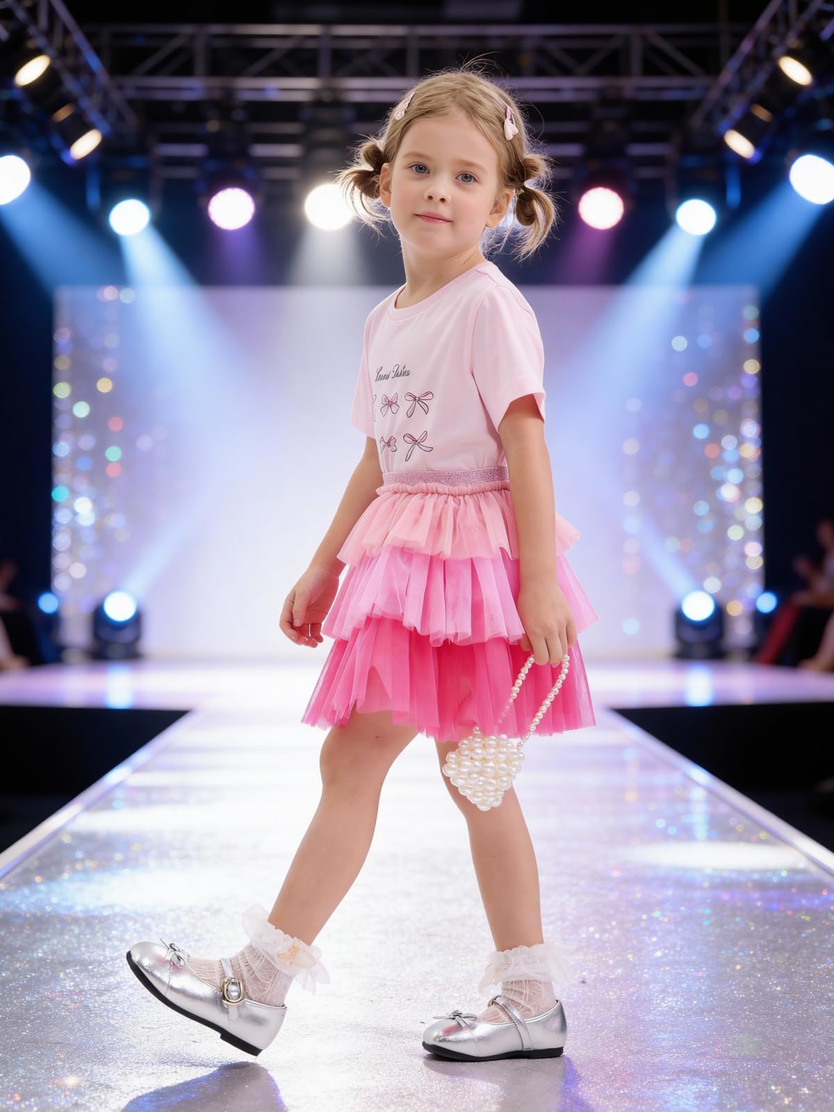 Miipat Falda Tutu para Niñas, 3 Capas Tul con Forro la Princesa Faldas de Tutú Arcoíris Corta con Cintura Elástica para Fiesta de Cumpleaños Danza