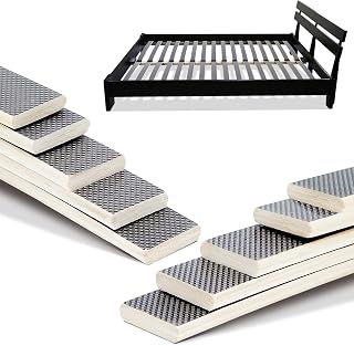 Sintuff 5-Pack Wooden Bed Slats Replacement for Twin Full Queen Metal Frames - 29.3x2in Curved Support, Easy Cut Install