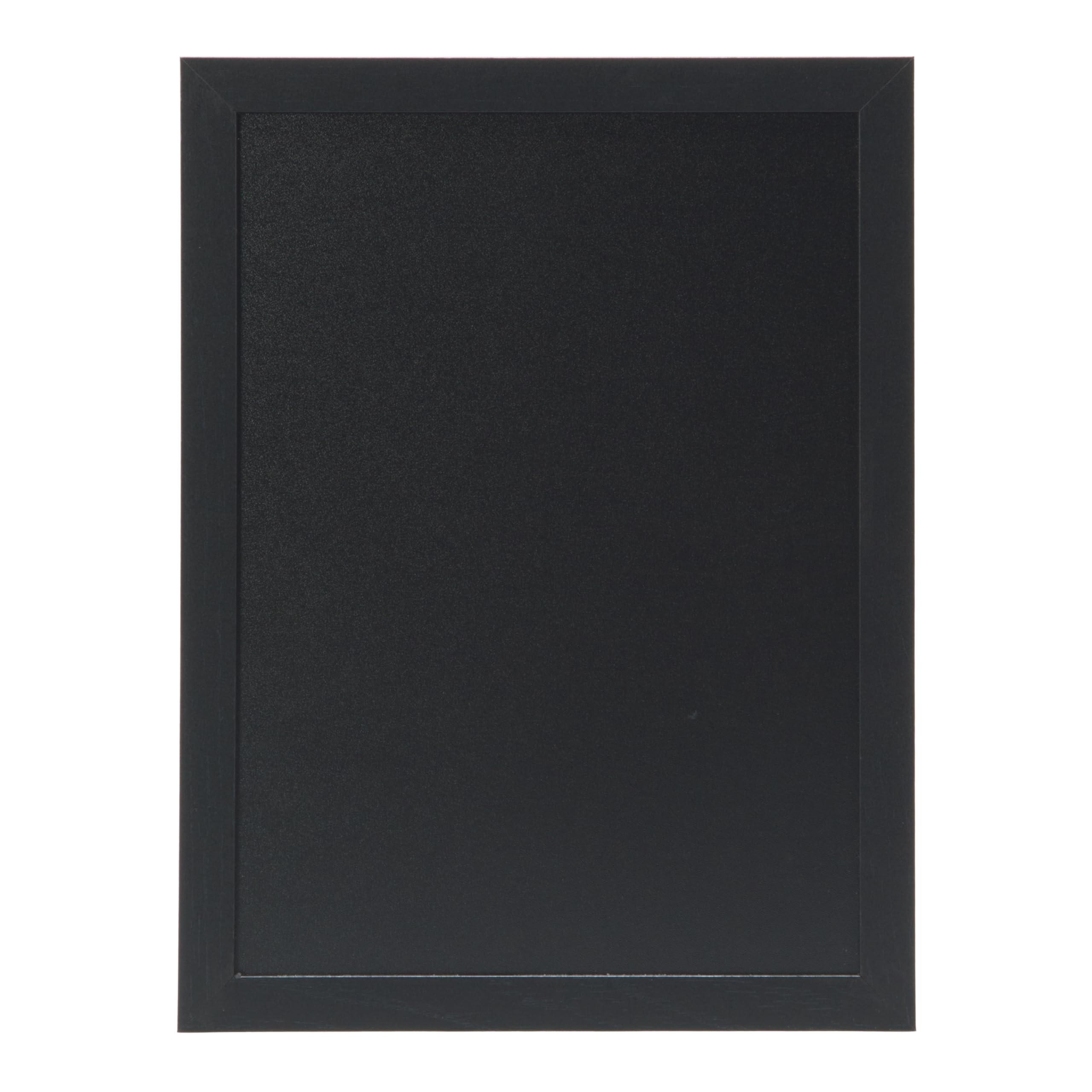 Deflecto Wall Mounted Chalkboard, Durable Writable Message Board, Easy Wipe Surface for Restaurants, Cafés, Kitchens and Events - Pack of 8, 40cm x 60cm Black