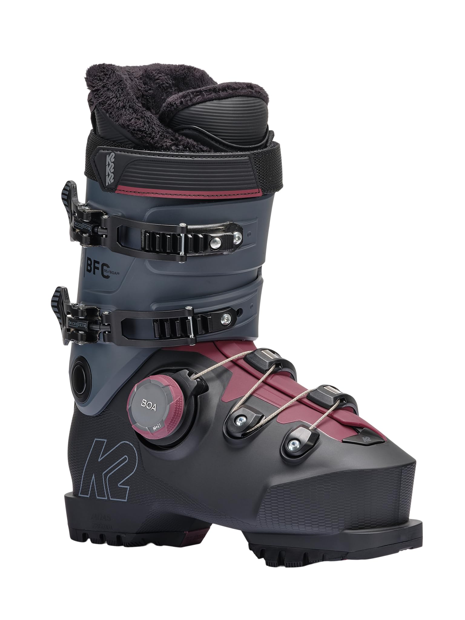 K2 - Chaussures De Ski Bfc 95 Boa W All Mountain Femme - Femme - Taille 90 - Gris