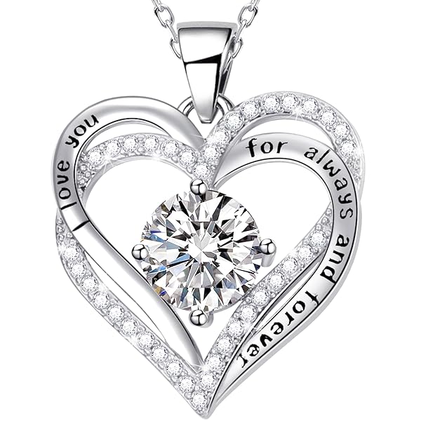 TZPI Love Heart Necklaces for Women as Gifts For her, I Love You Red Necklaces as Birthday Jewerly