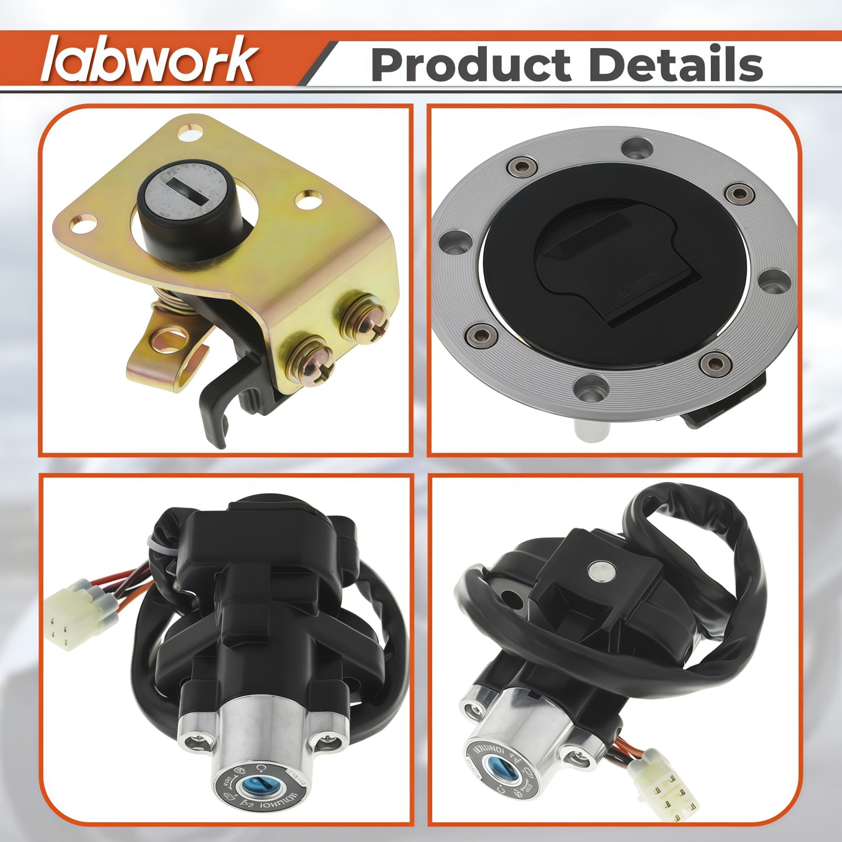 Amazon.com: labwork Ignition Switch Cap Cover Seat Lock Key