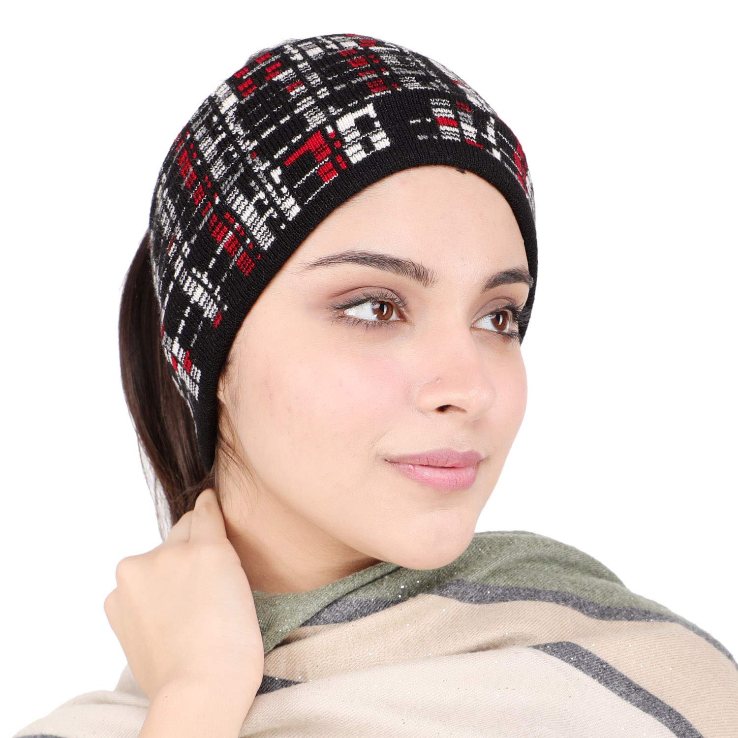 Unisex Multicolor Acrylic Blend Woolen Ear Warmer for Winters-image-31