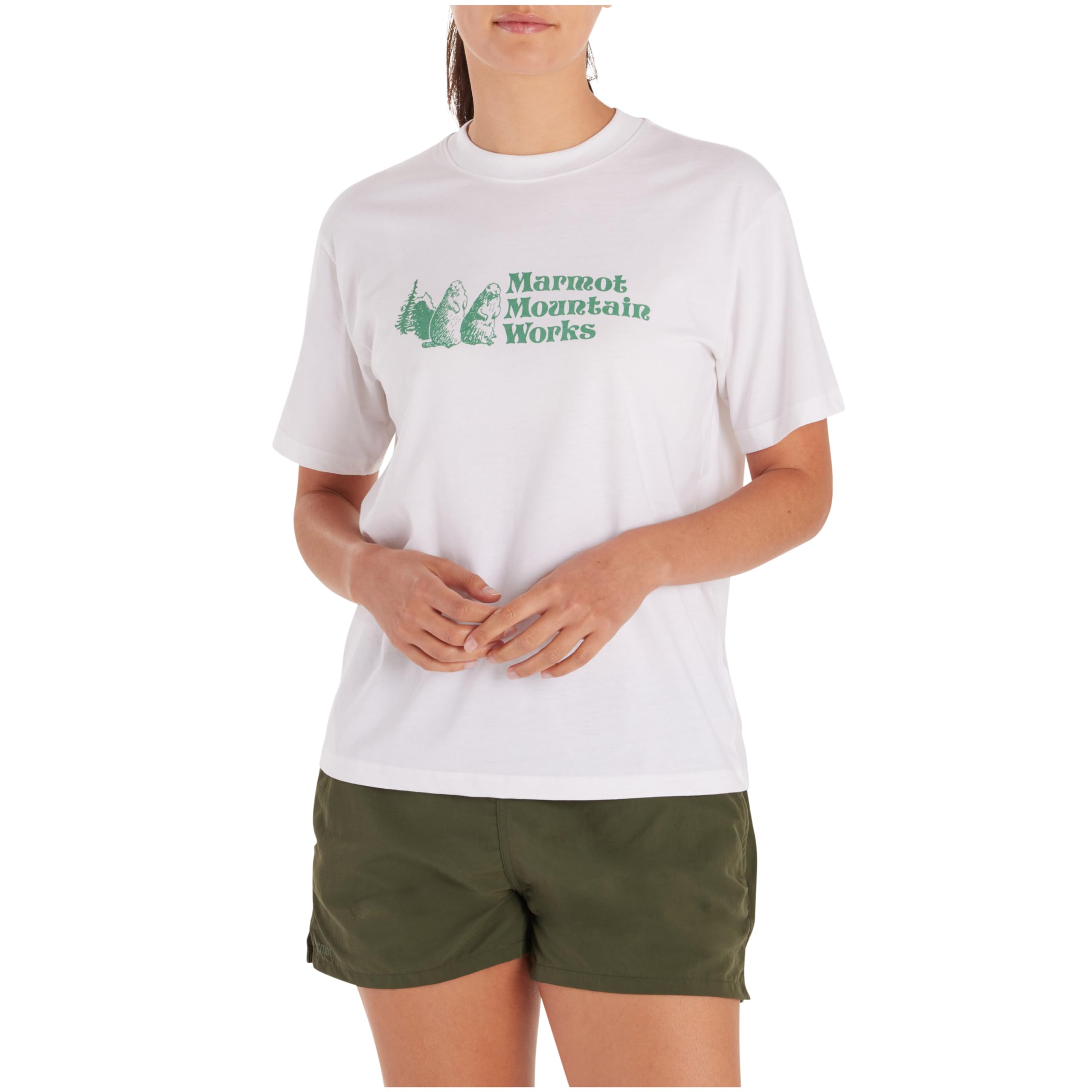 Marmot Women's White Mmw Short Sleeve Tee, X-Large