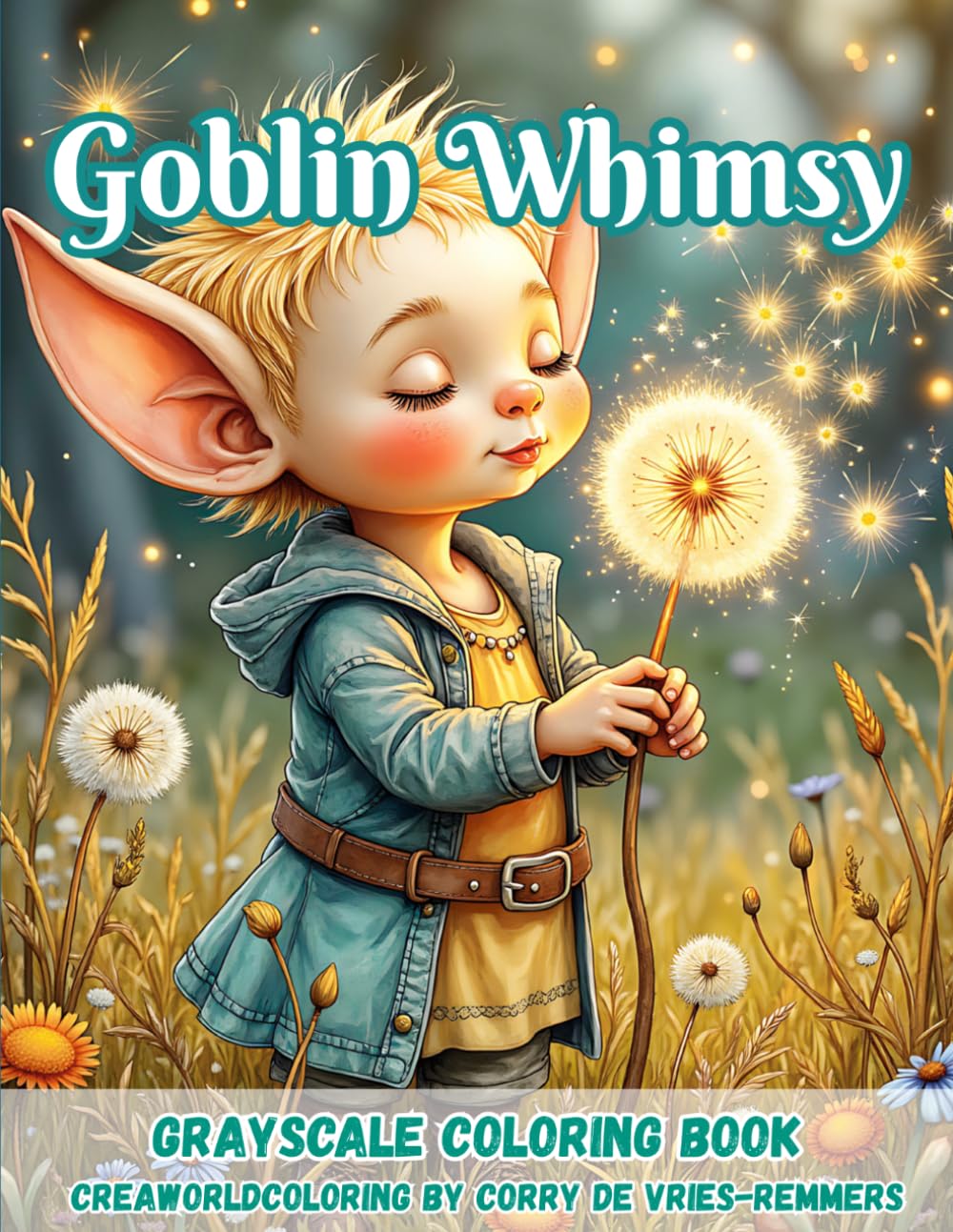 Goblin Whimsy: Cute Goblins, Cozy Village Life & Magical Moments to Color