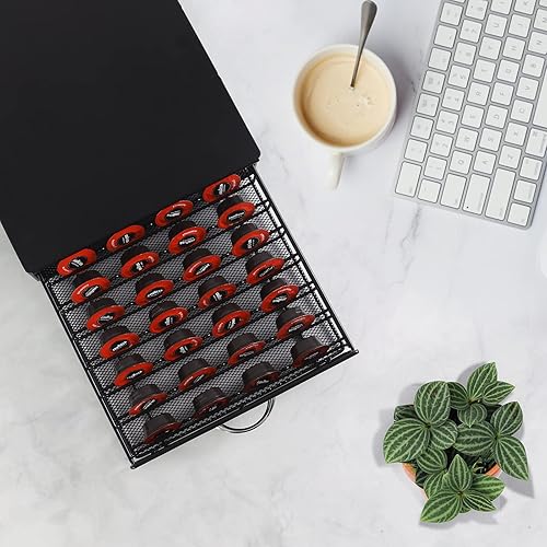 Miniatura 2 de Cajón de almacenamiento para cápsulas de café compatible con Verismo, Nespreso Vertuoline, CBTL, Caffitaly, cápsulas azules Lavazza, soporte para