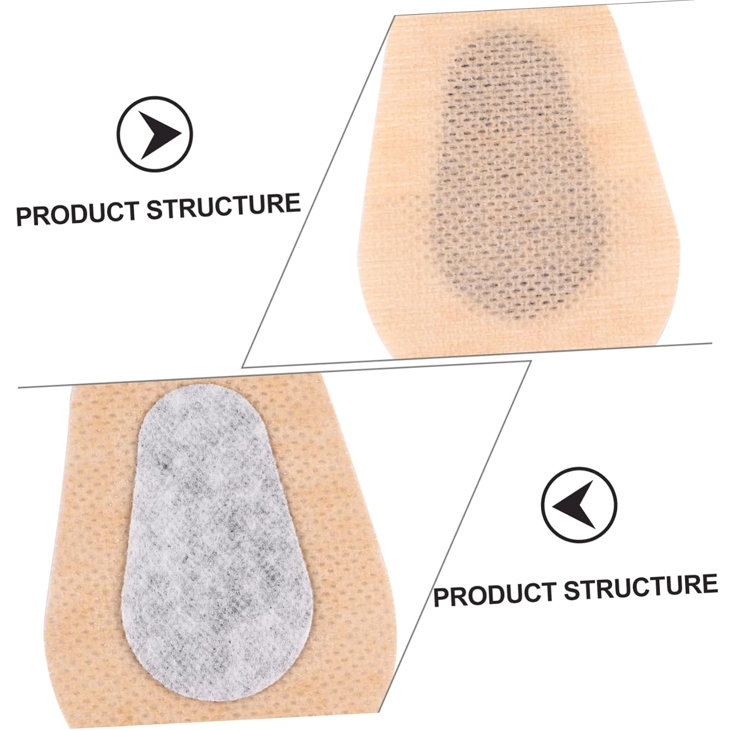 6pairs Self-adhesive Eye Patches for Wound Care Breathable Absorbent Non-stick Eye Masks for Postoperative Healing and Protection