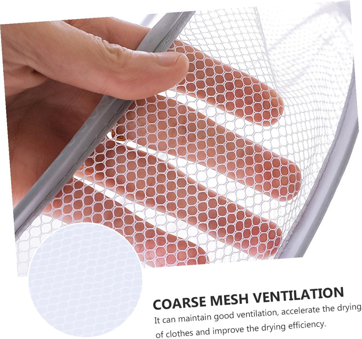 Angoily 3pcs Clothes Drying Rack Hanging Basket Set for Home Laundry, Sock Hangers with Mesh Net, Flat Sweater Air Drying Rack for Household Use