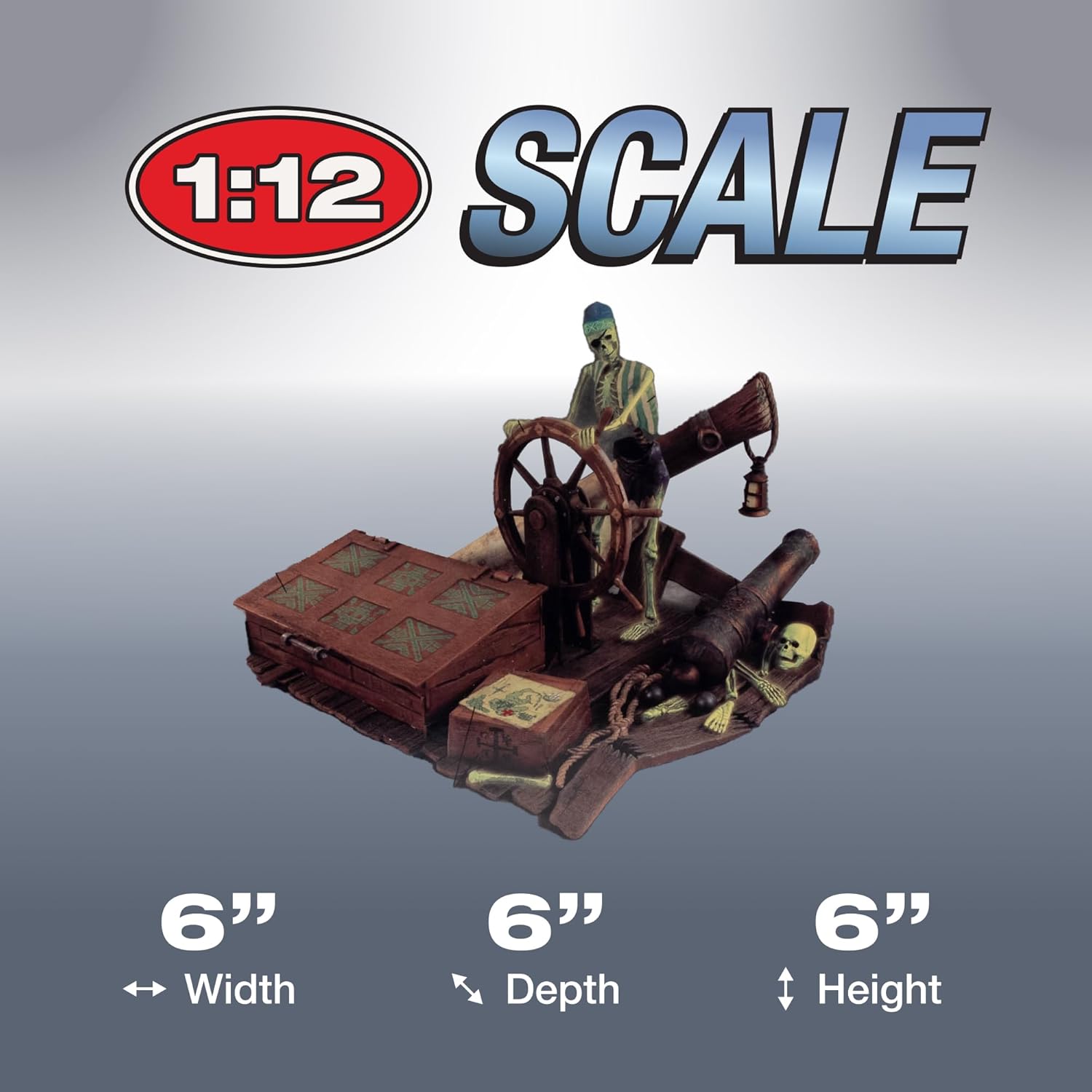 Lindberg Jolly Roger Series: Hex Marks The Spot - Glow Edition 1:12 Scale Model Kit