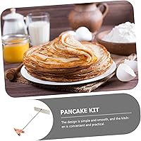 Vista 3 de Esparcidor de crepé en forma de T de acero inoxidable y raspador de panqueques, herramienta práctica para crepas y cocina casera para distribución