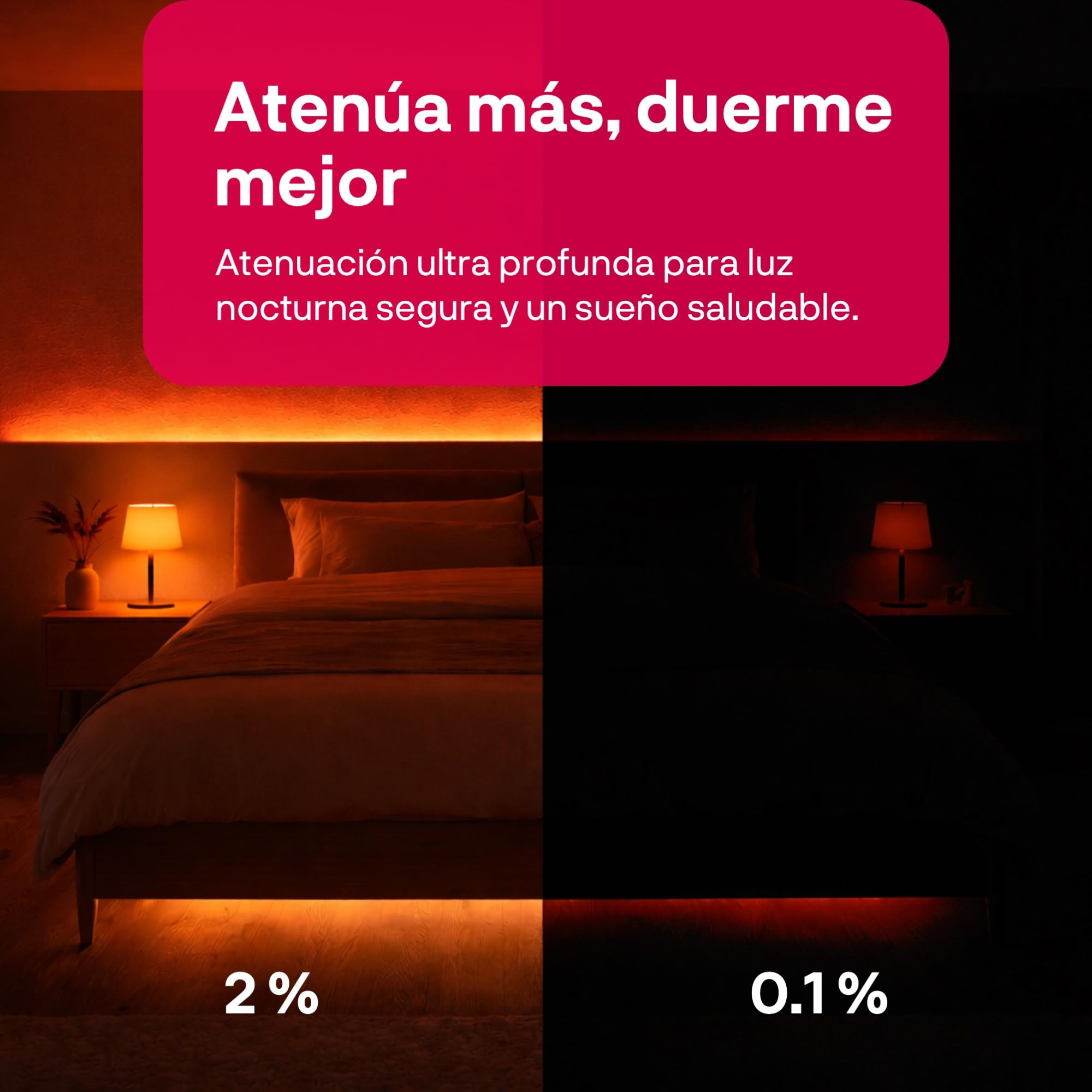 innr Tira LED Zigbee Inteligente 3m, Funciona con Hue* y Alexa (hub requerido), luz RGBW premium, ultra brillante 2200 lm, iluminación LED indirecta, regulable, para salón y dormitorio
