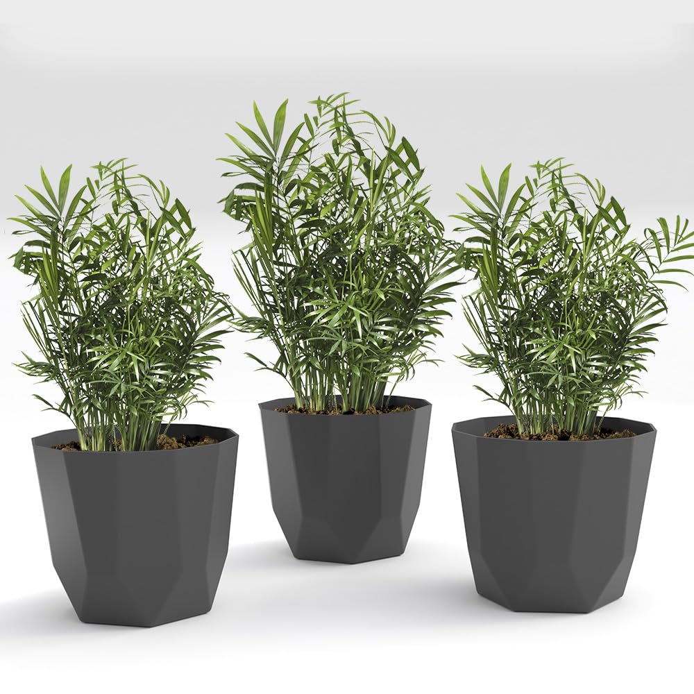 YUCCABE ITALIA SHERA Hexa Planters - Marble White -18 YUCCABE ITALIA SHERA Hexa Planters - Marble White -18