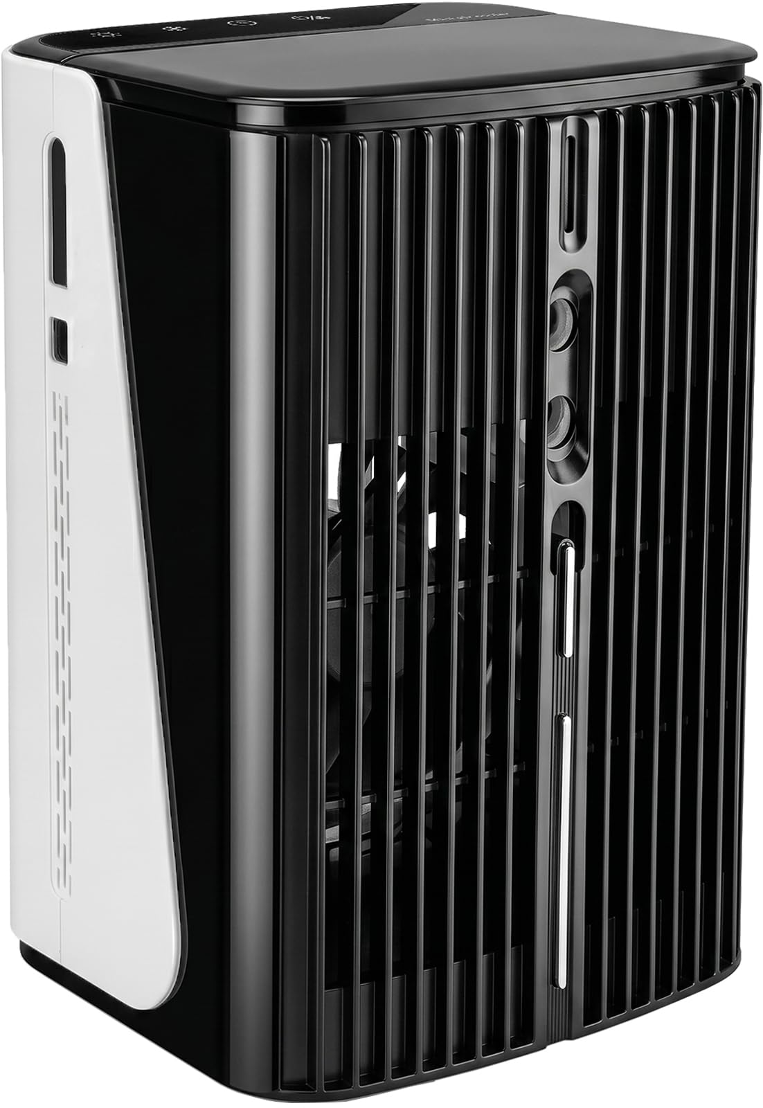 Portable Air Cooler Personal Conditioner 600ML Evaporative Coolers 2-6H Timer & 7 LED Light Air Conditioners Compact Air Humidifier 3 Wind Speed Desktop Air Conditioner Fan, Suitable for Office & Home