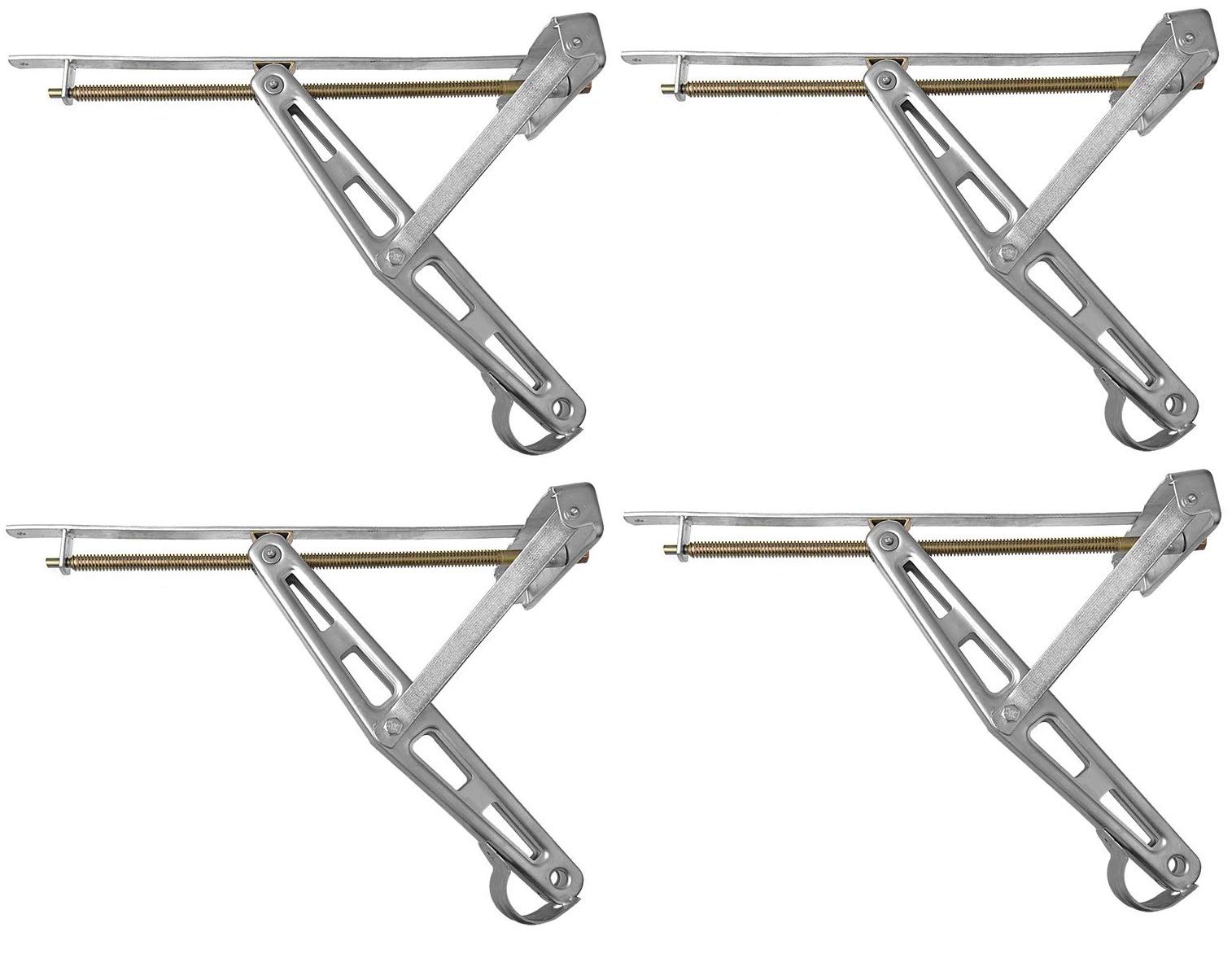 4x PROPLUS Ausdrehstütze Stützfuß Steckstütze Wohnwagen 19mm Kurbelstützen 600kg
