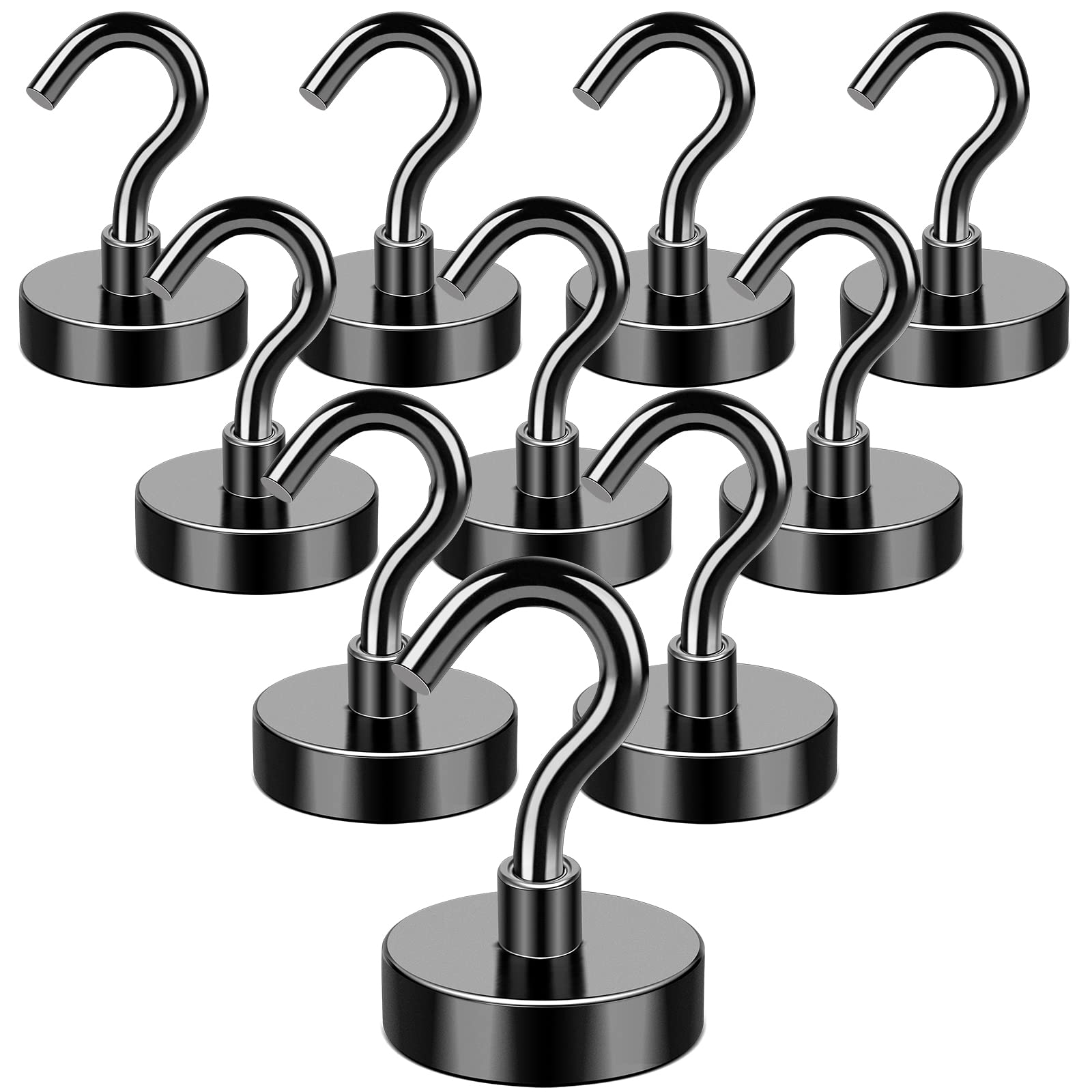 MIKEDE 20 Pack Strong Neodymium Magnets, Strong Magnet, 32 x 3mm, Silver