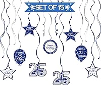 Vista 265 de Juego de decoraciones para fiesta de cumpleaños número 16, serpentinas moradas con soporte de globo de mesa morado, decoraciones de fiesta