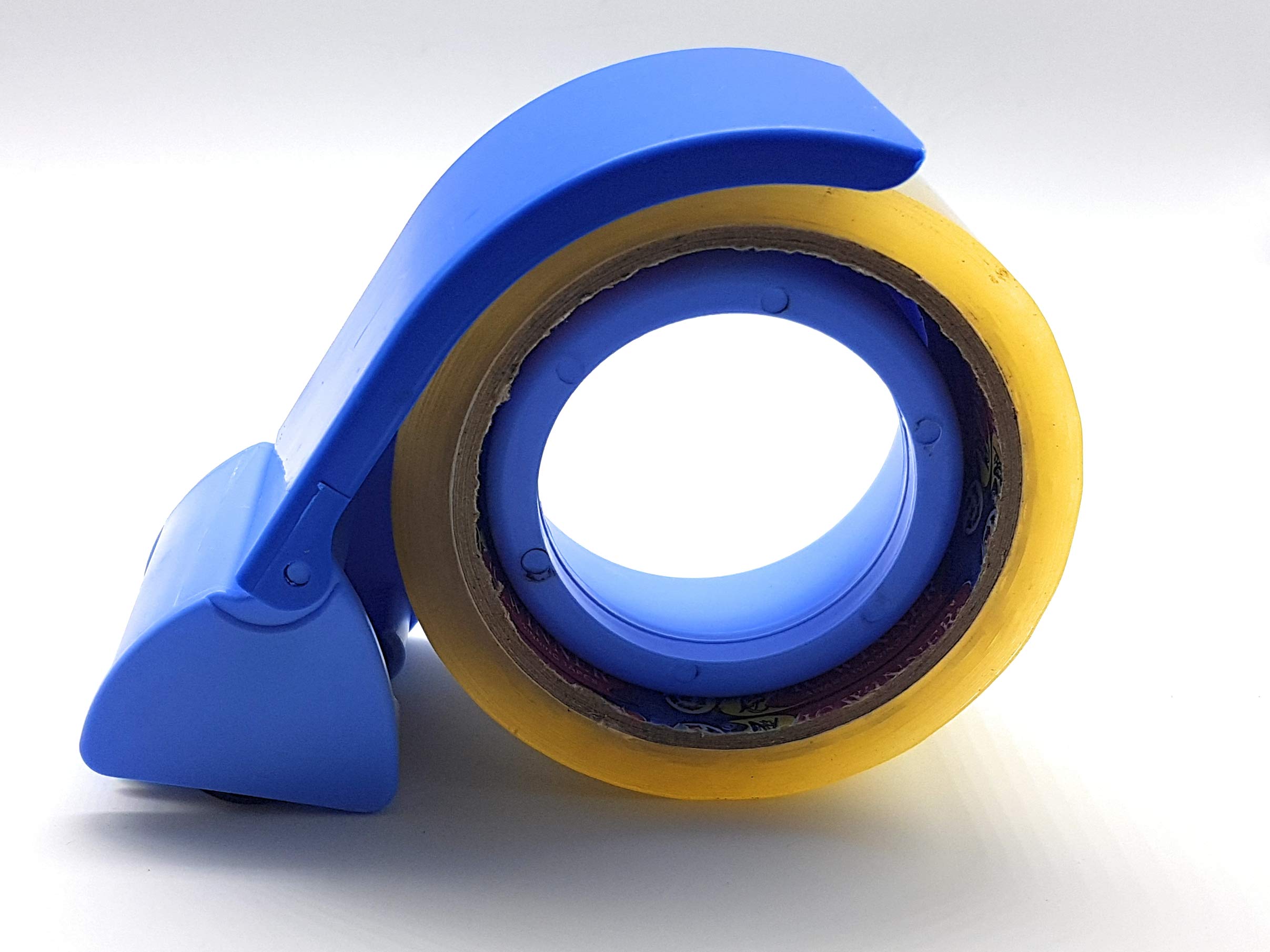 ZAHEPA Manual Tape Dispenser with 2 Inch 65 Cm Role Combo for Parcel Packaging (2 Inch Tape Role + 1 Pc Tape Cutter)