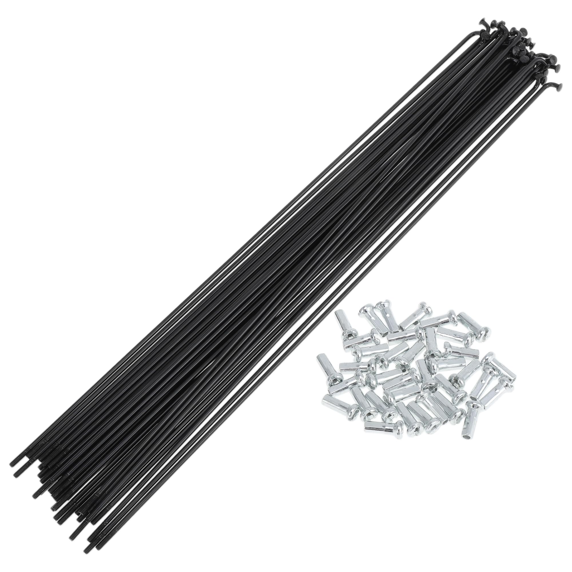 TUCKBOLD 36 Set 14G Bicycle Spokes 261mm Bike Wheel Spokes Carbon Steel Black