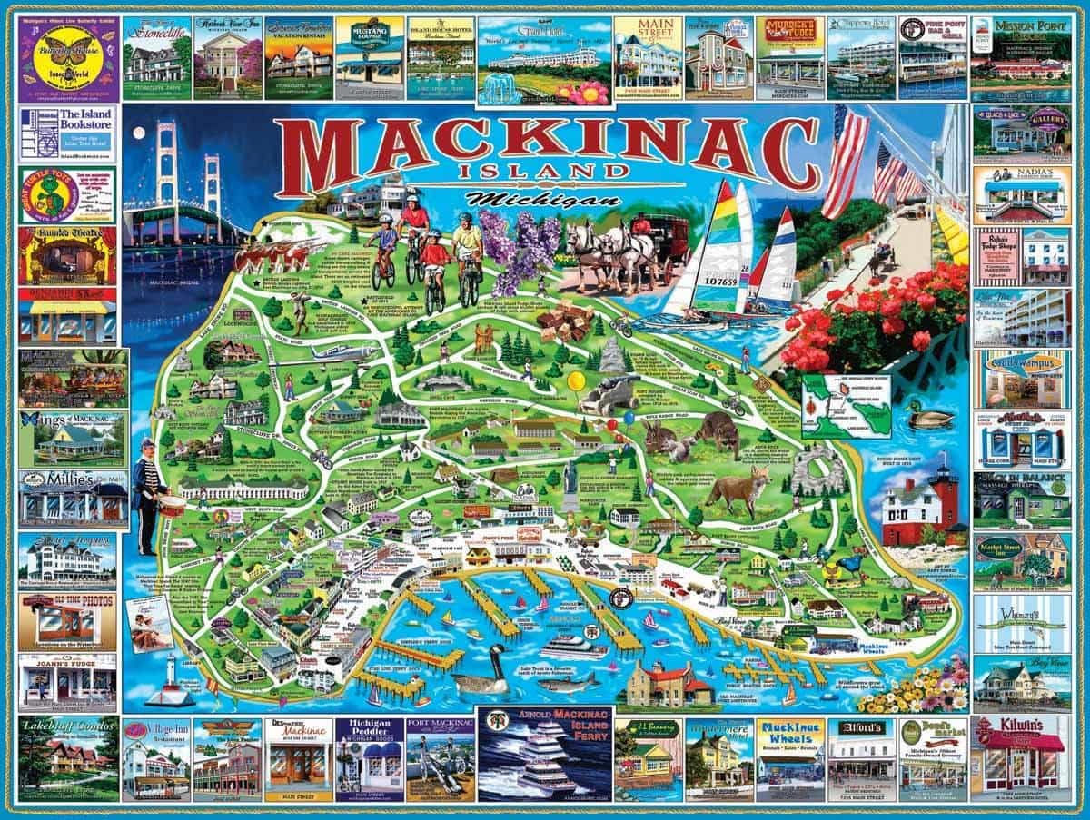 White Mountain Puzzles Mackinac Island - 1000 Piece Jigsaw Puzzle