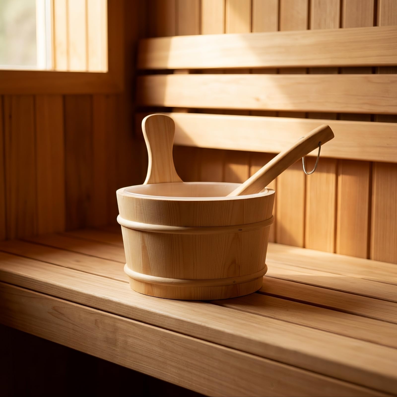 Secchio da Sauna con Mestolo