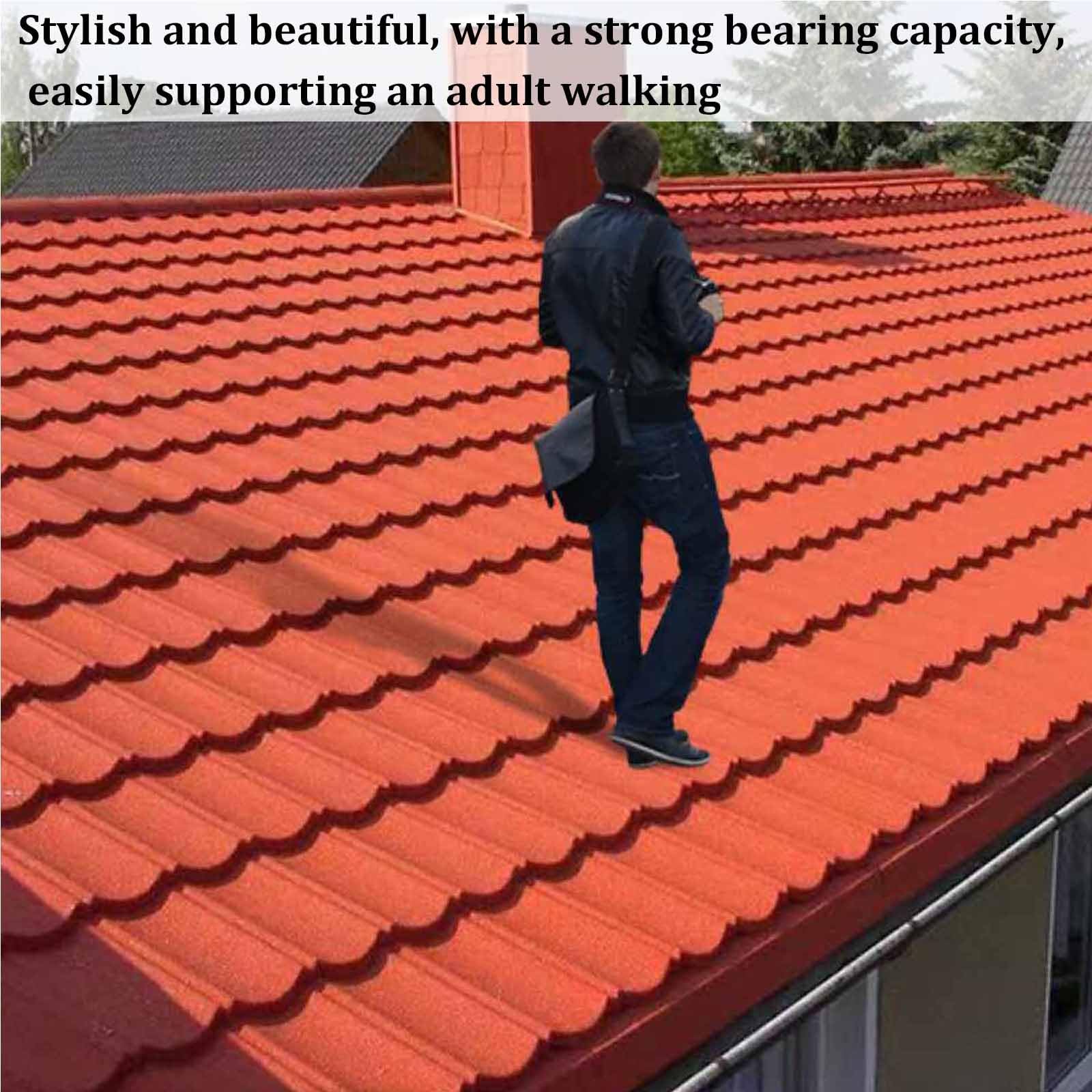 Tejas de metal para techos, tejas grandes corrugadas, 52.7 x 16.5 pulgadas, acero galvanizado, cubierta superior impermeable y resistente para pérgola, garajes, cobertizos