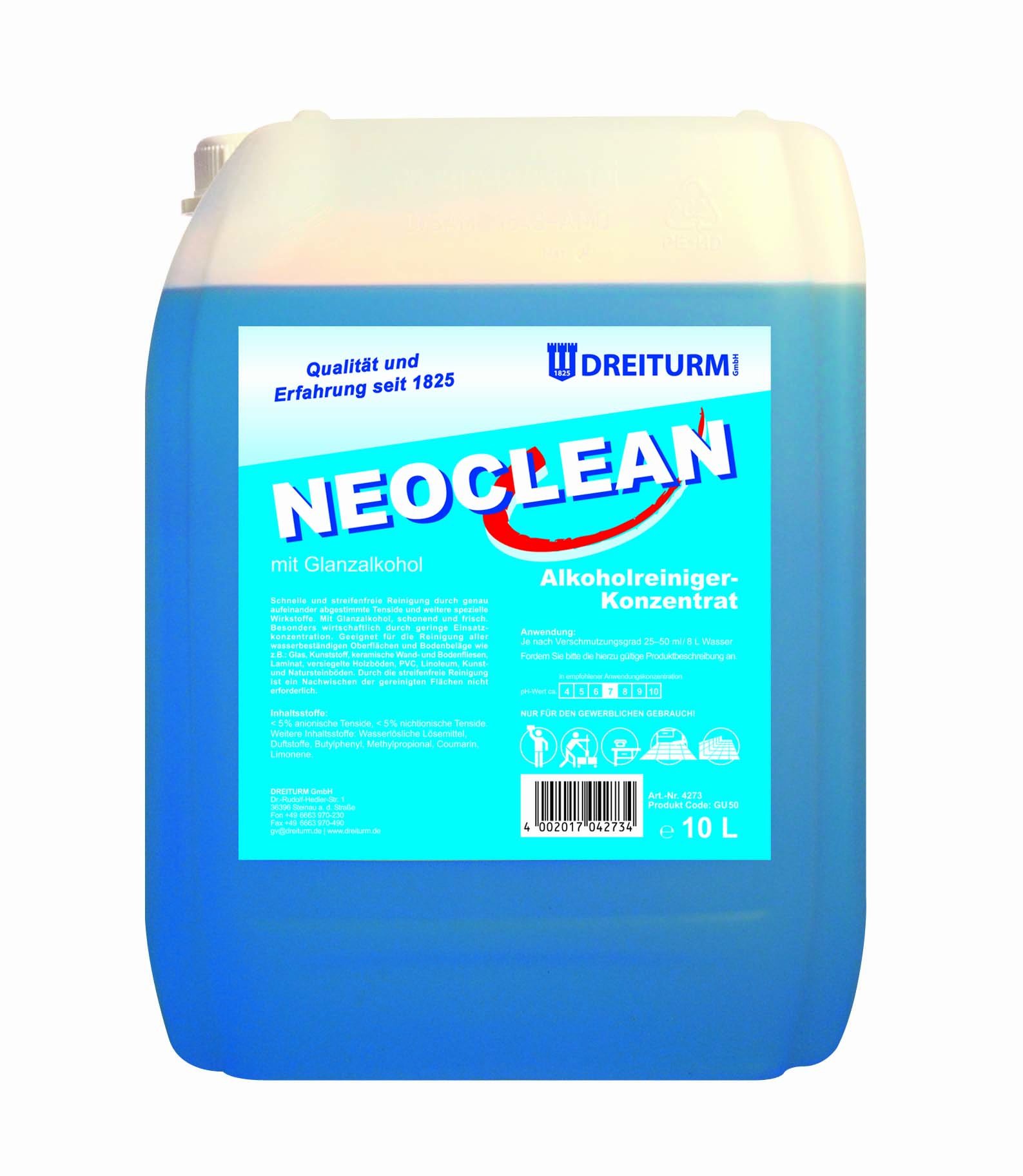 DREITURM AlkoholreinigerKonzentrat NEOCLEAN, 10 Liter 4273