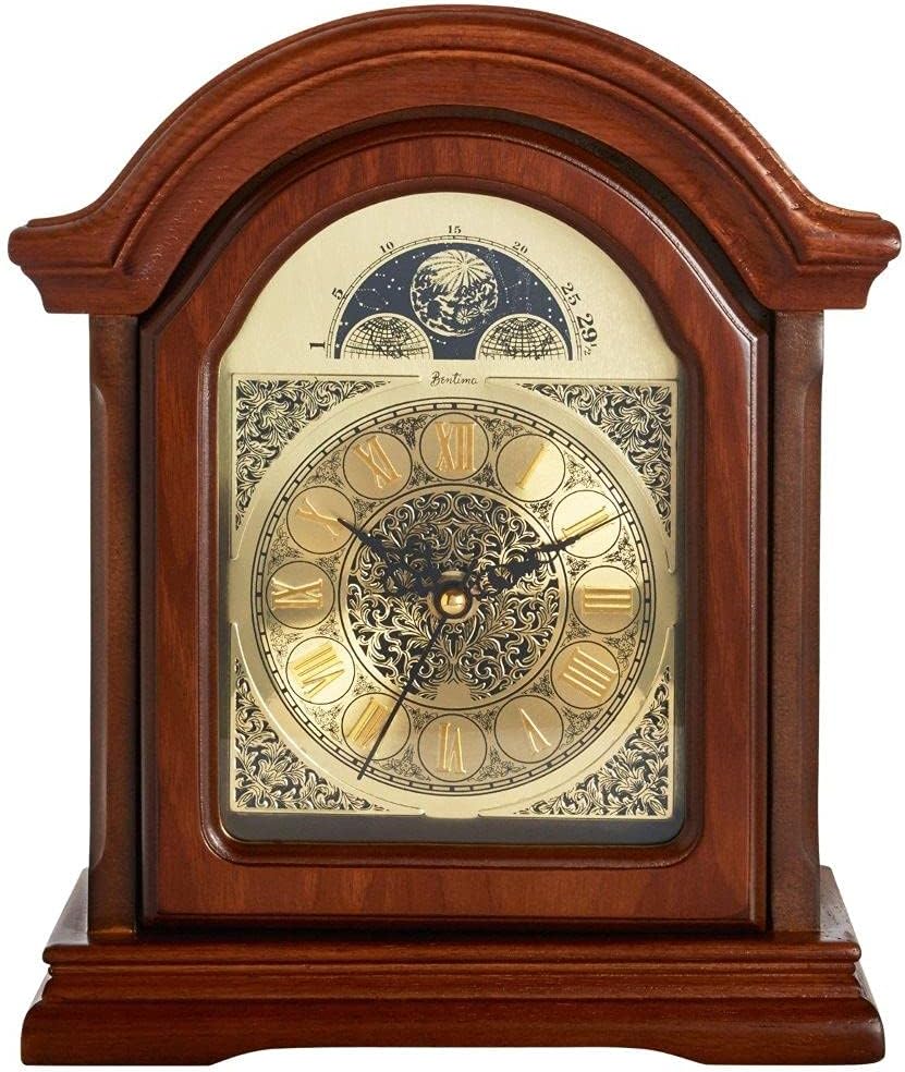 Acctim Weybridge Radio Controlled Chiming Mantle Clock with hourly chimes