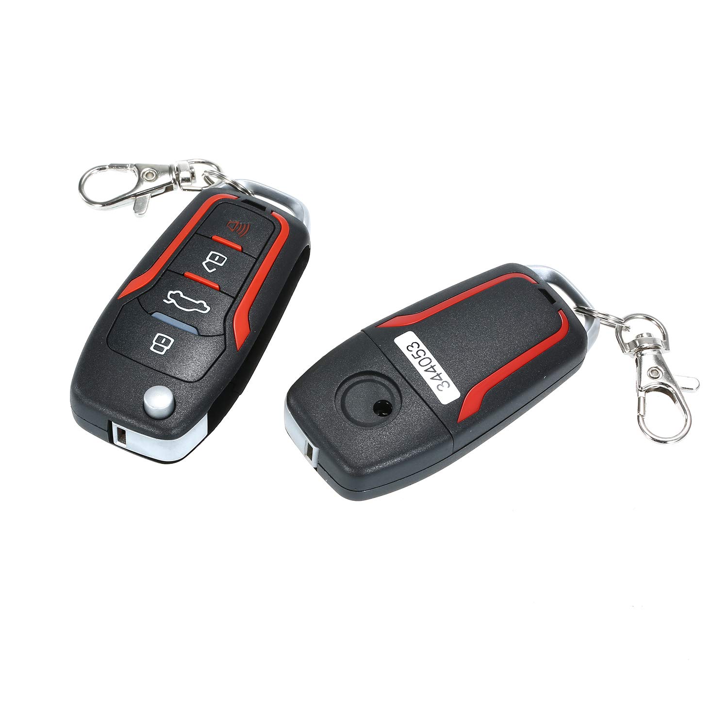 LANRU Car Alarm Systems Auto Remote Central Kit Central Locking with Remote Control Door Lock Vehicle Keyless Entry System