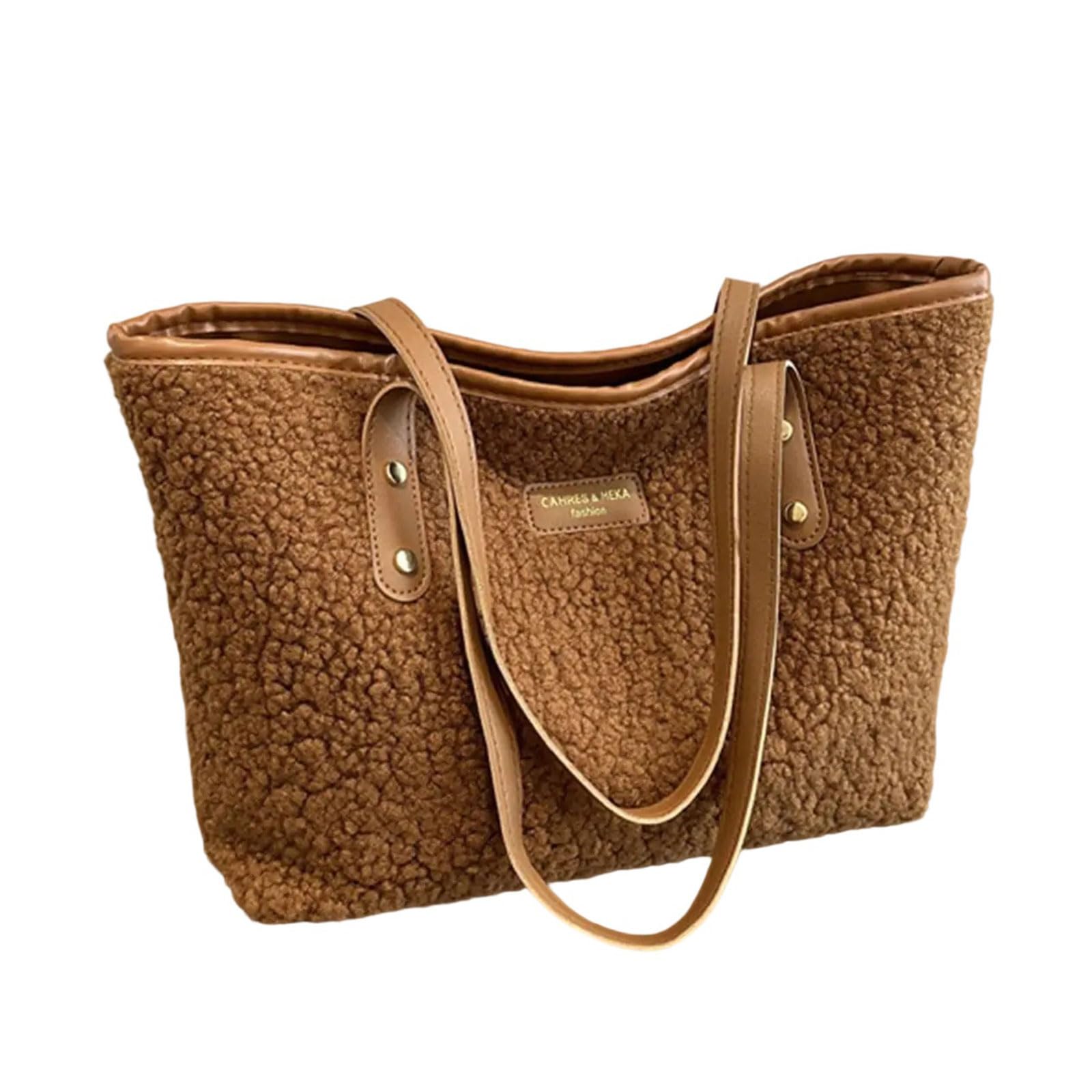 YPBEW Stylish and Practical Commuters Shoulder Bag with Plush Underarm Bags Shopping Handbag for and Casual Travel Work Bag