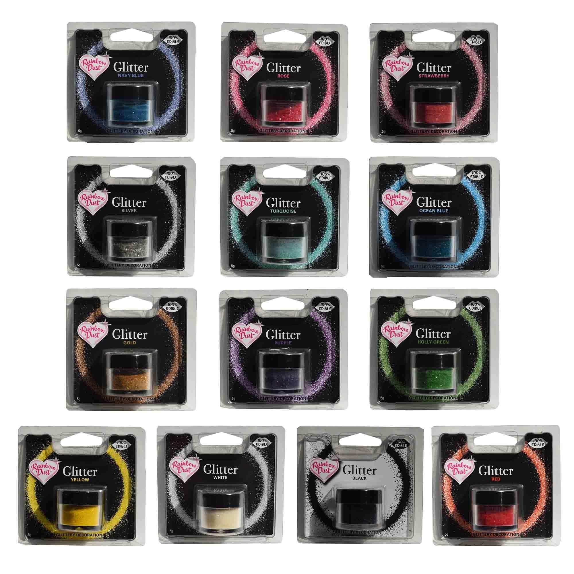 Rainbow Dust Edible Glitter Red