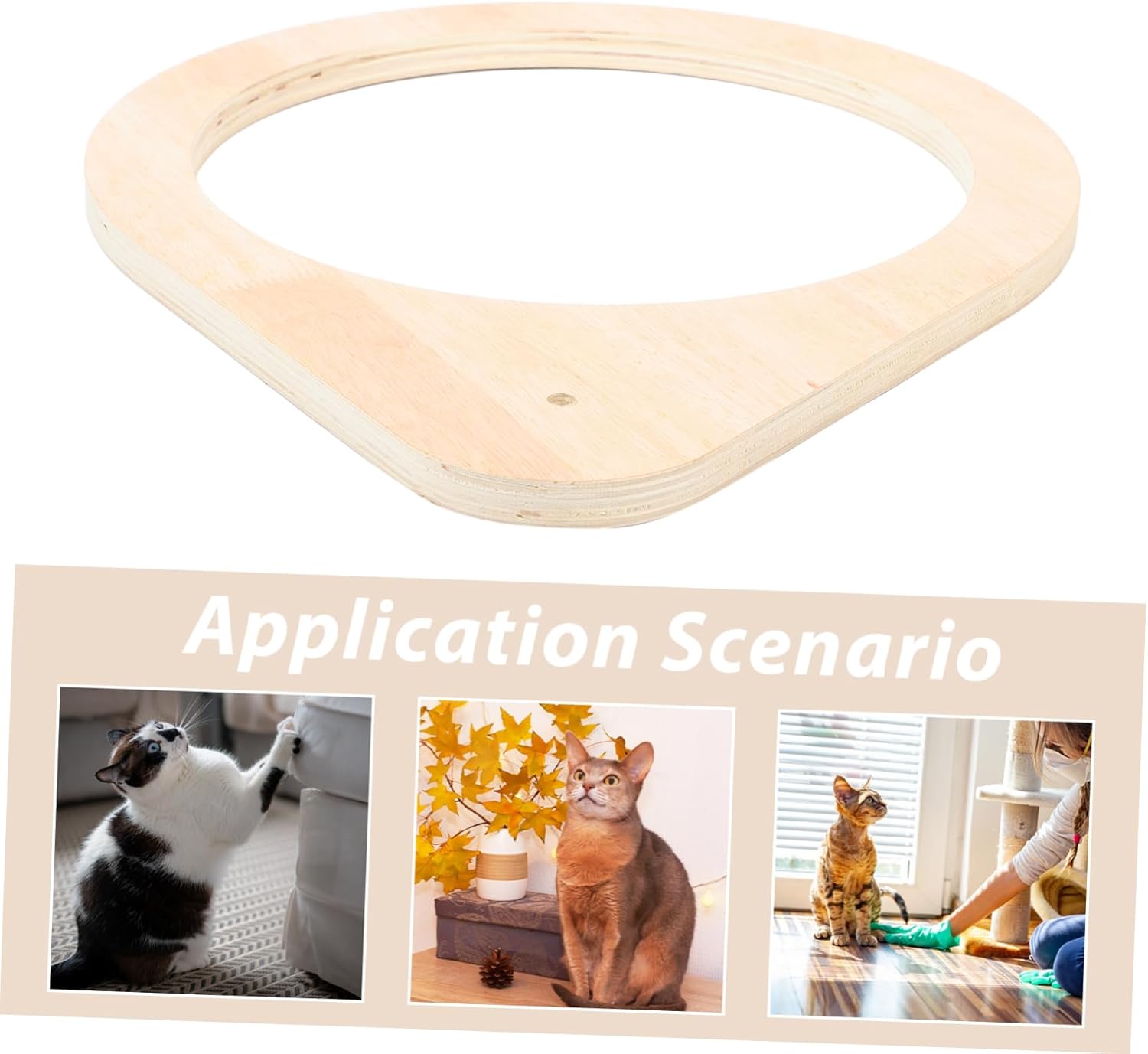 POPETPOP Cat Perch Frame Solid Base Stable Scratching Post Accessory for Indoor Cats for Designed for Safe Use