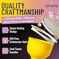 Vista 4 de Opopop Palomitas de Maíz para Microondas - Paquete Variado de 12 Kit de Palomitas Gourmet, Recipiente Plegable de Silicona para Palomitas, Máquina