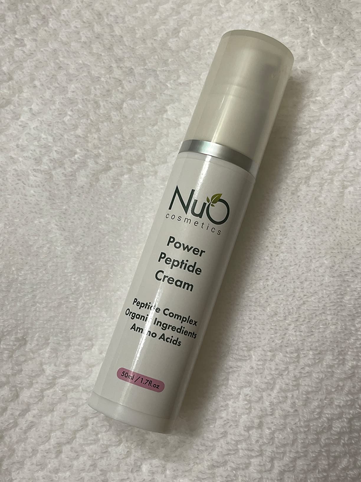 NuOrganic Cosmetics nuorganic Peptide Face Cream: Anti Aging + Wrinkles + Firming + Tone + Elasticity - Patented PhytoCellular Science + 18X More Effective Anti Aging + Better Skin in 7 Days - Vegan