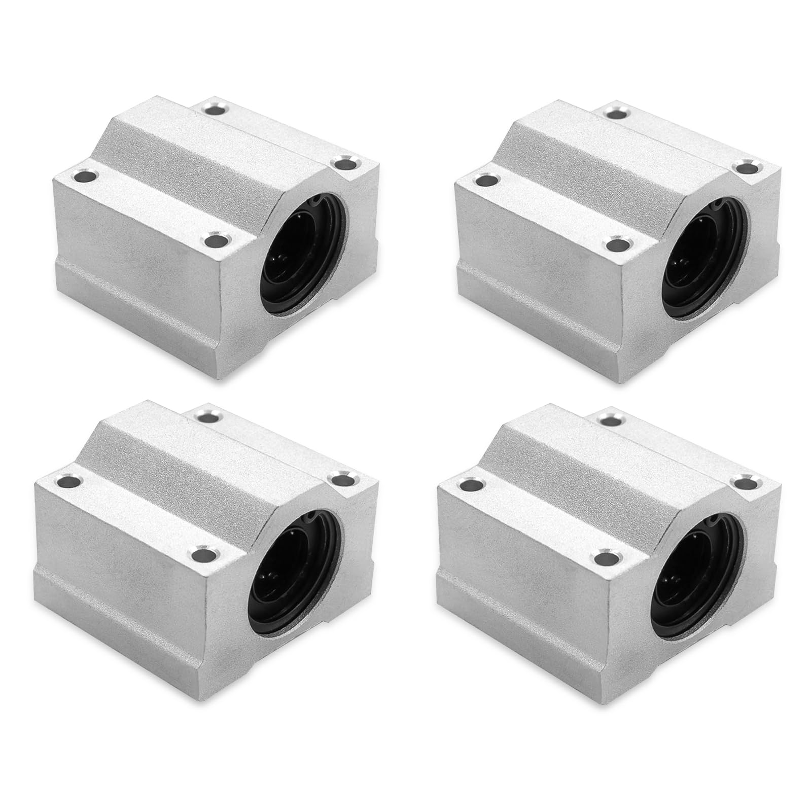 4Pcs SC16UU Linear Motion Ball Bearing Slide Block ID 16mm Aluminum Bushing Linear Rail Support Guide Shaft Bearing for Printer Parts 4 Pack — Amazon image 9