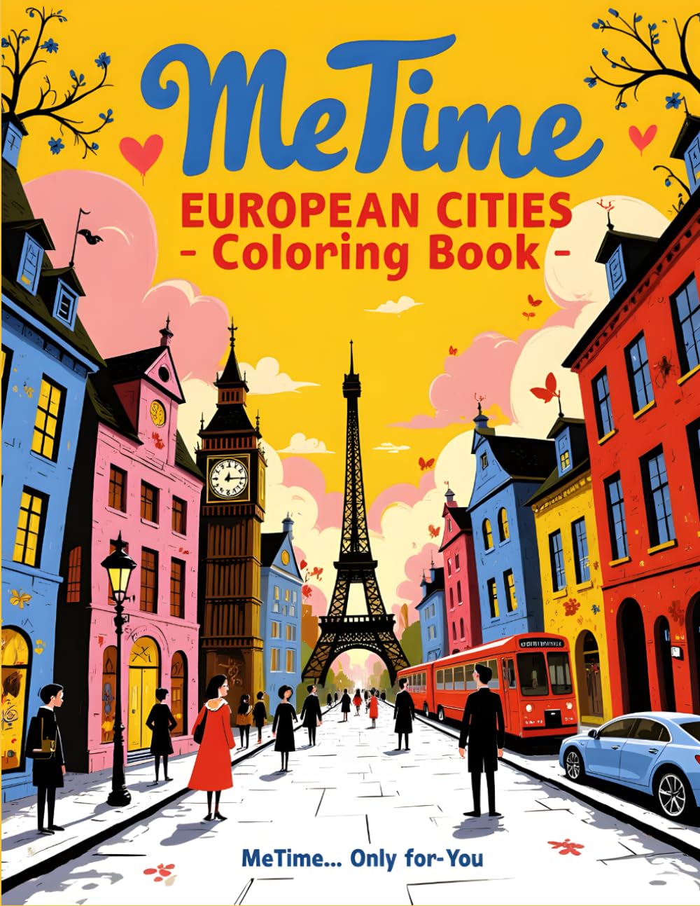 MeTime European Cities Coloring Book (MeTime Coloring Books)