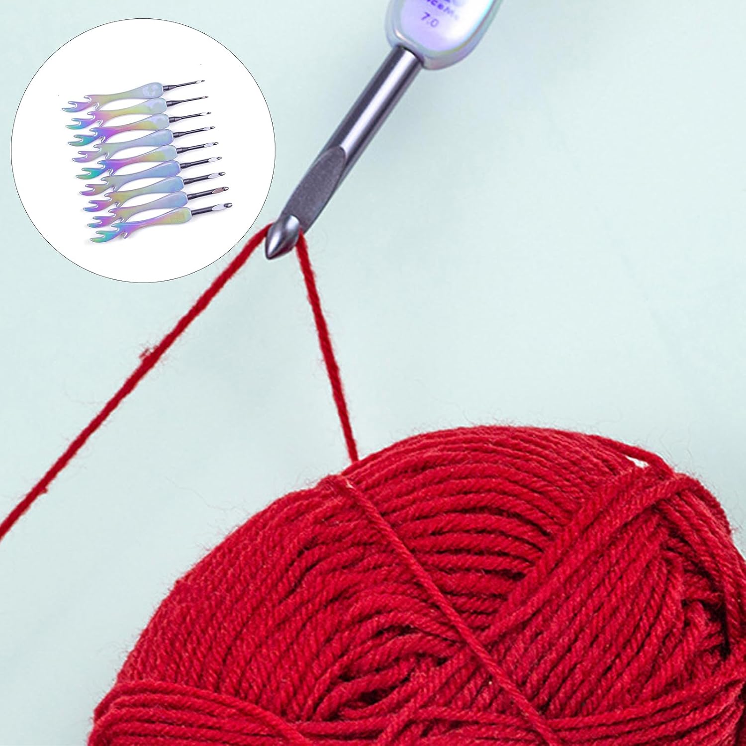 Hook Set Ergonomic Designs Comfortable Grip Ideal for Enthusiasts and Projects Crochet Hook