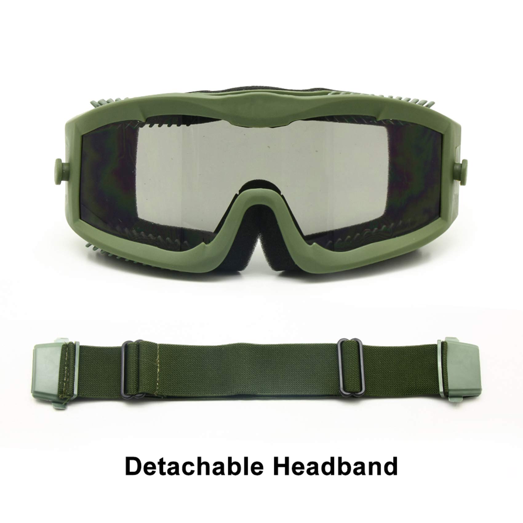 Militare Alpha Ballistic Goggles Tattico Esercito Occhiali da Sole Airsoft CS Paintball Occhiali 3 Lens Kit