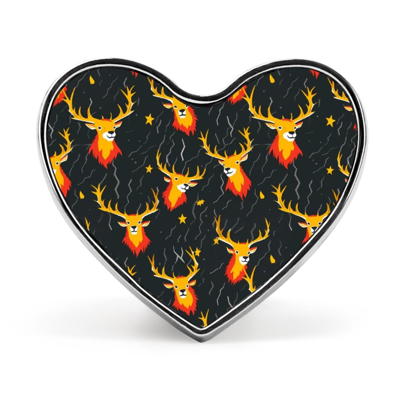 Thunder Bucks Cute Lapel Pins Heart Brooch Tie Suit Dress Accessories for Men Women Wedding Birthday