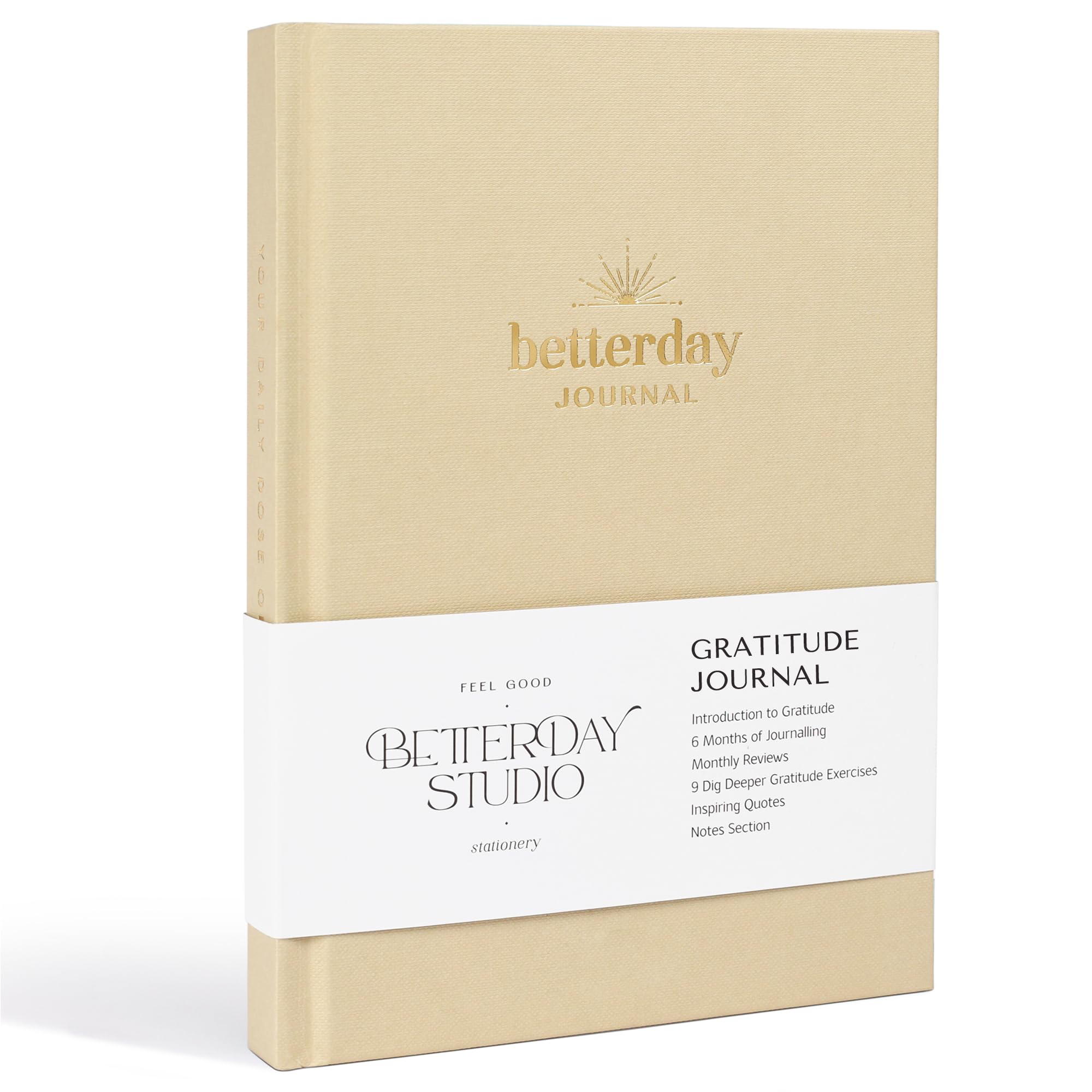 Betterday Gratitude Journal for Women, Light Fawn, A5