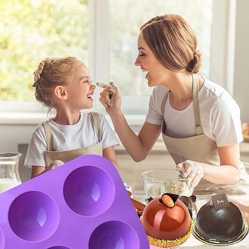 Miniatura 8 de Molde de bomba de cacao de oso 2 piezas molde de silicona de oso de peluche 3D kit de fabricación de moldes de silicona de chocolate con oso con