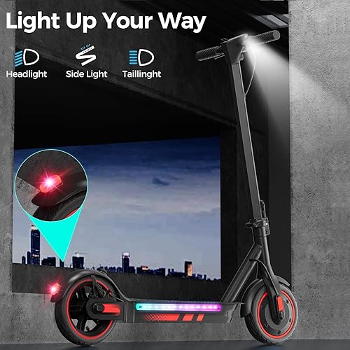 Miniatura 27 de Electric Scooter for Adults, 19/25 Mph Max Speed, 21/25/35 Miles Range,350/500/600W APP Control E-Scooter with 8.5"/10" Inflatable tire, Foldable