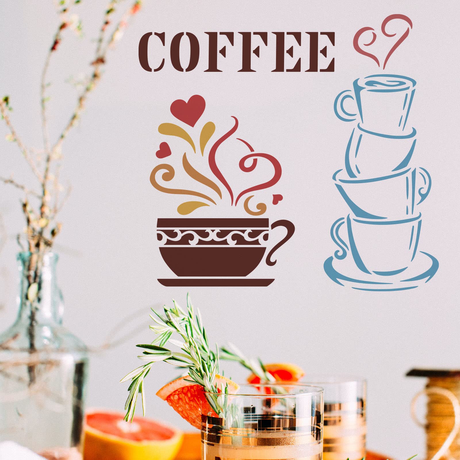 Set Di 5 Fustelle Da Taglio In Metallo – Forme Di Tazze Da Tè, Caffè E Bustine – Per Scrapbooking E Biglietti Fai Da Te