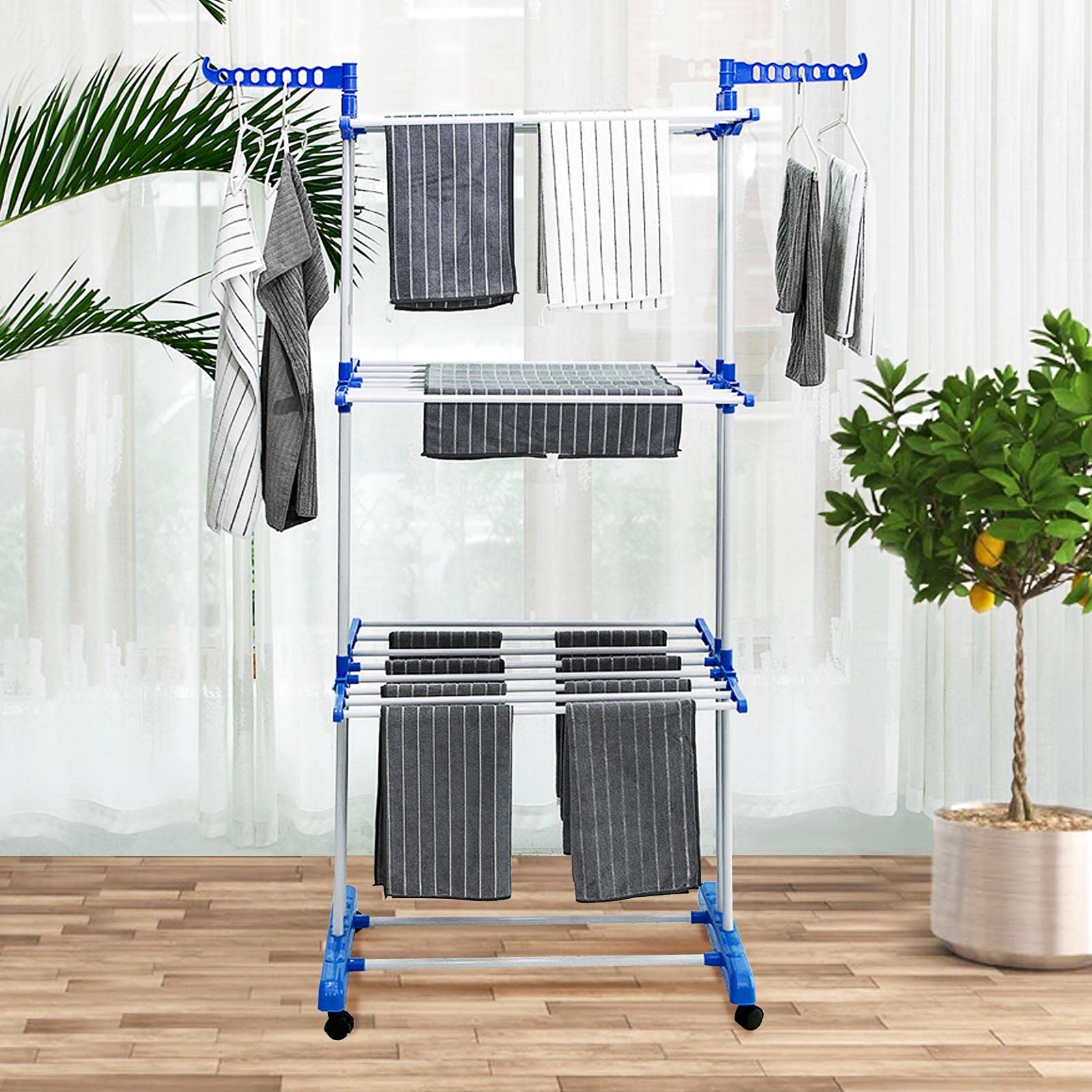 Buy Trintion Clothes Drying Rack 3 Tier Foldable Clothes Hanger